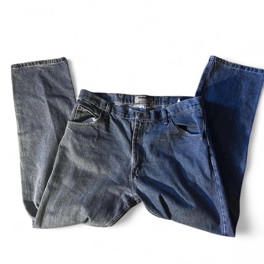 Vintage Wrangler Authentic Jeans - Relaxed Fit Blue Denim
